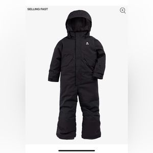 Burton toddler one piece snow suit